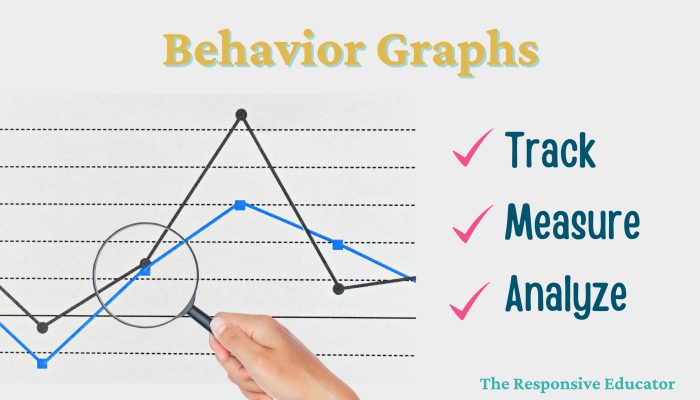 hand with magnifying glass looking at line graphs