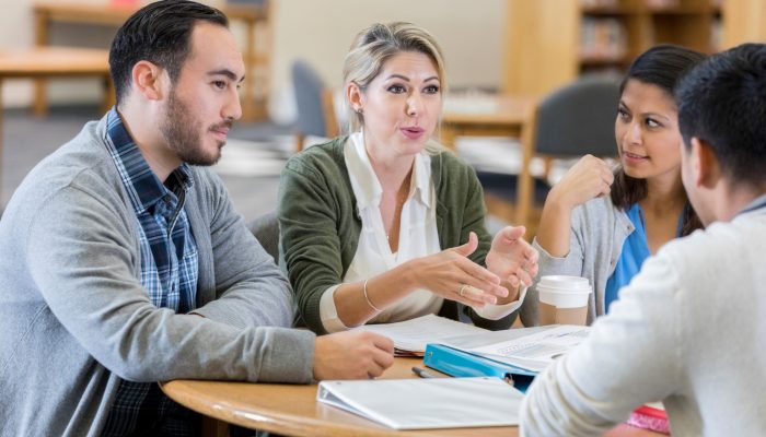 school staff meeting