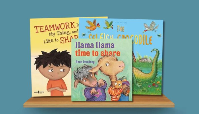 sharing books to teach kids how to share