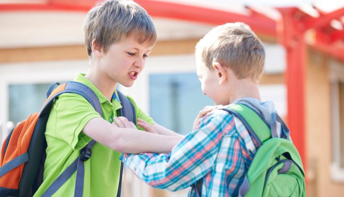 aggressive elementary student