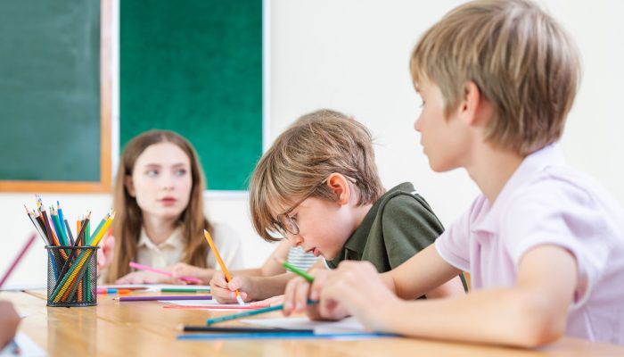 students in classroom